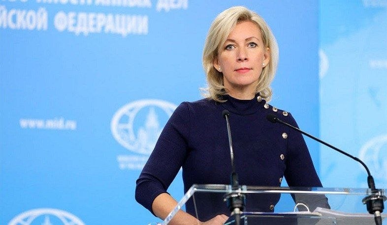 Мария Захарова на брифинге в МИД России