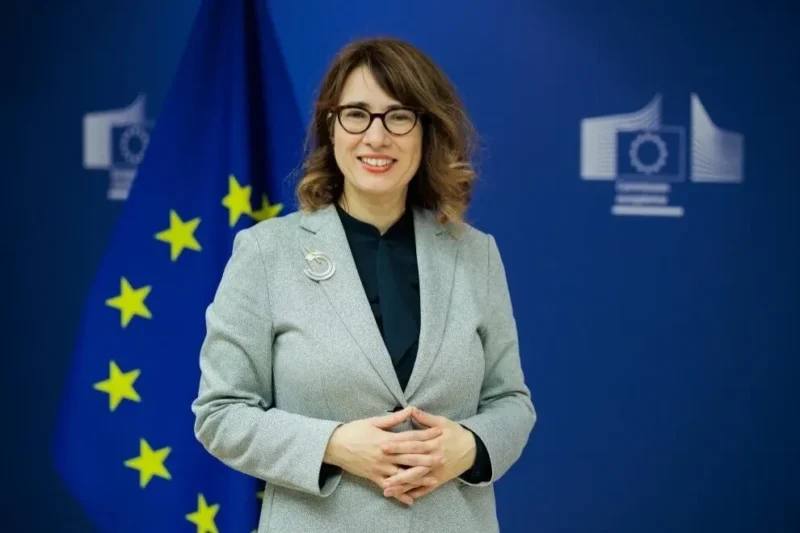 Высокий представитель ЕС по иностранным делам Анита Хиппер во время заявления о поддержке Армении и предстоящих выборах в