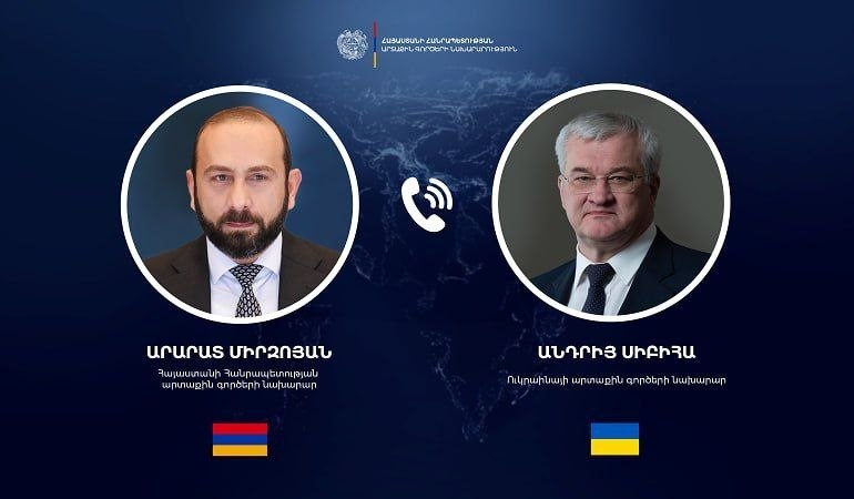 Глава МИД Армении Арарат Мирзоян обсудил с украинским коллегой Андреем Сибигой двусторонние отношения