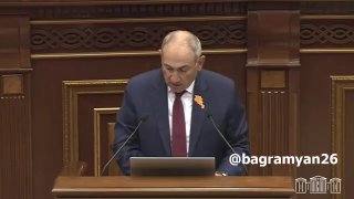 Премьер-министр Никол Пашинян выступает в Национальном Собрании Армении, Дилижан